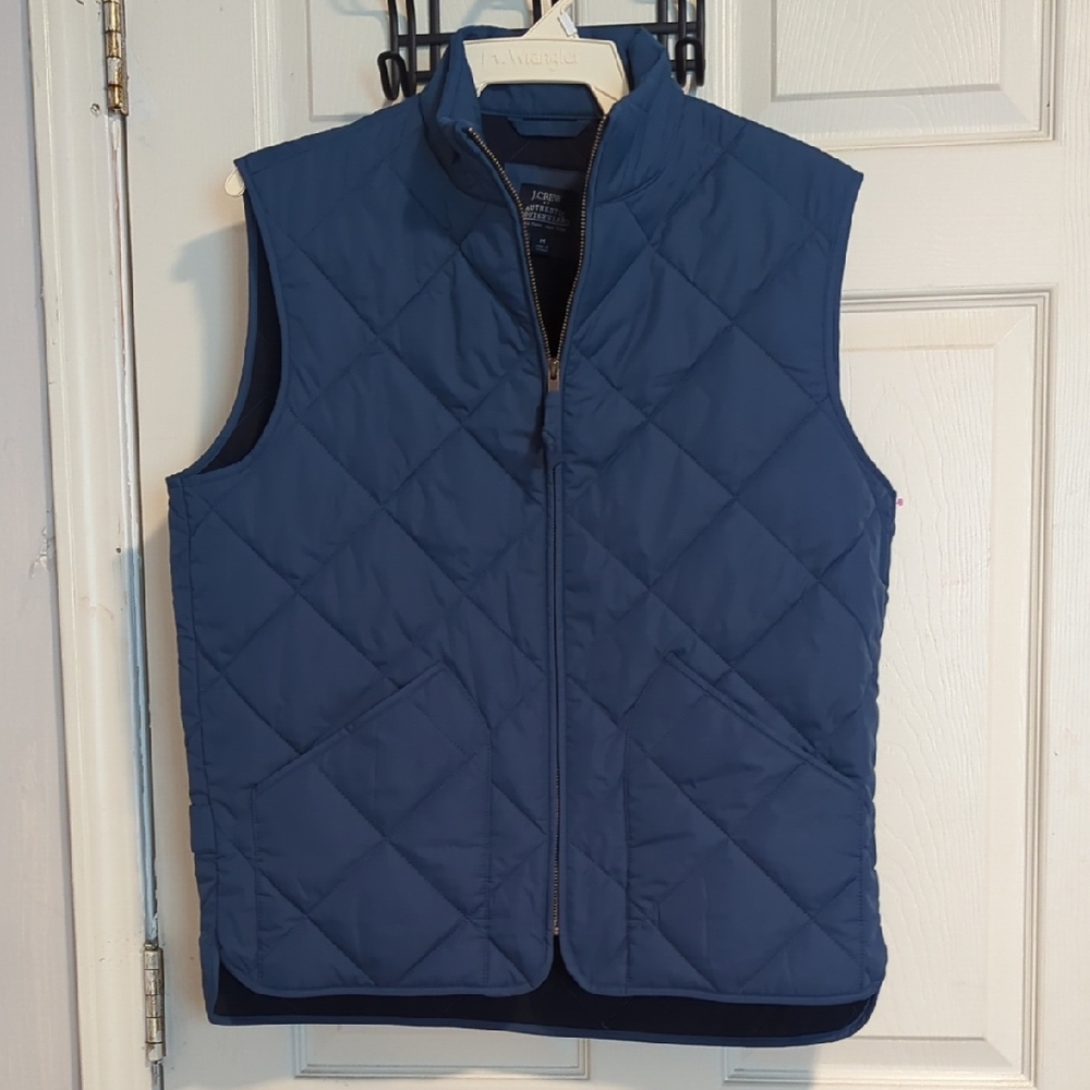 J.Crew Navy Quilted Vest